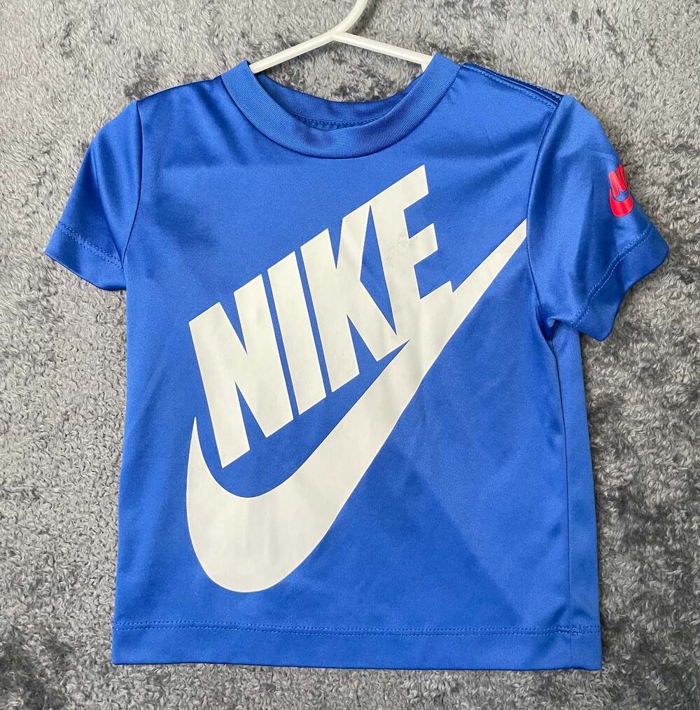 Nike Dri-Fit Graphic T-Shirt Toddler Size 2T Blue